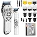 BESTBOMG Maquina Cortar Pelo Profesional, Cortapelos Hombre Kit Con Peine-guía, Cortadora de Pelo Hair Trimmer Recortadora de Barba Con Batería Recargable Incorporada 2000mAh/1200mAh (Y4+T9)