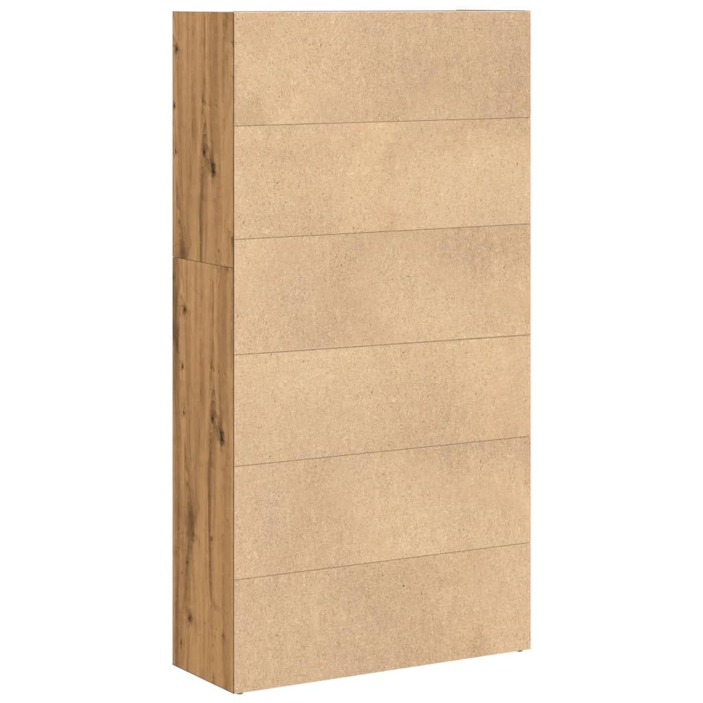 Generisch Bücherregal Artisan-Eiche 80x30x152 cm Holzwerkstoff,Möbel,Regalsysteme,Bücherregale Bücherschränke-857948