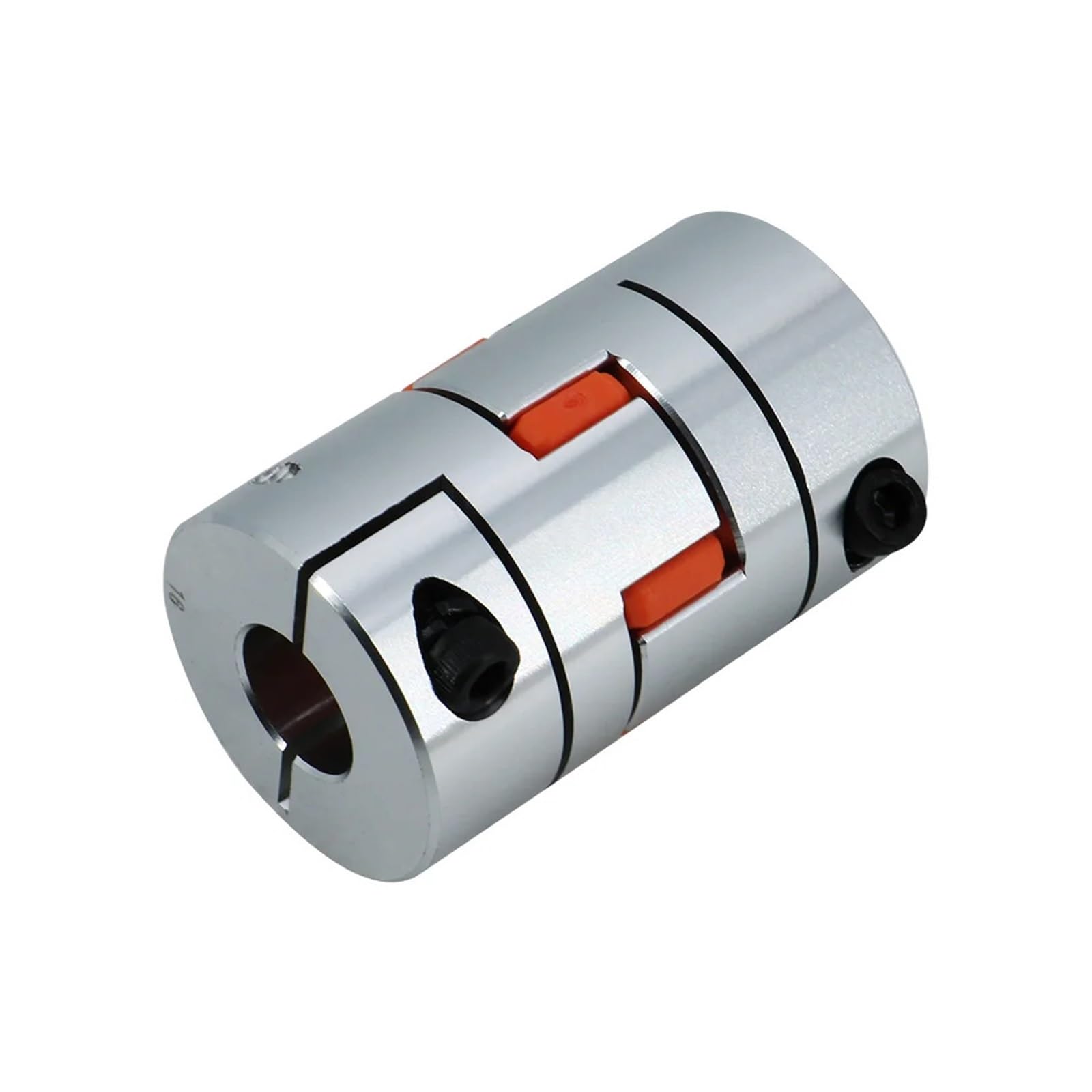 Wellenkupplung D80L114 Vier Backen Aluminium Plum Flexible Kupplung Motor Welle Stecker Innen Durchmesser 18-55mm for Große Kugelumlaufspindel Koppler Router(20mm to 24mm)