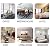 Carpet Tiles 32PCS Commercial Heavy Duty Square Cuttable Carpet Floor Tile with Adhesive Stickers 20x20inch Washable Asphalt Backing Loop Pile Floor Mat for Home Office Hotel(Color:Coffee Brown)
