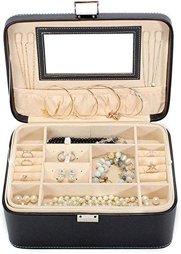 Preisvergleich Produktbild Giow Schmuckschatulle schmuck Display Box Armband Sammlung Box Haushalt schmuck aufbewahrungsbox (Farbe: schwarz, größe: 12 * 26,5 * 19 cm)
