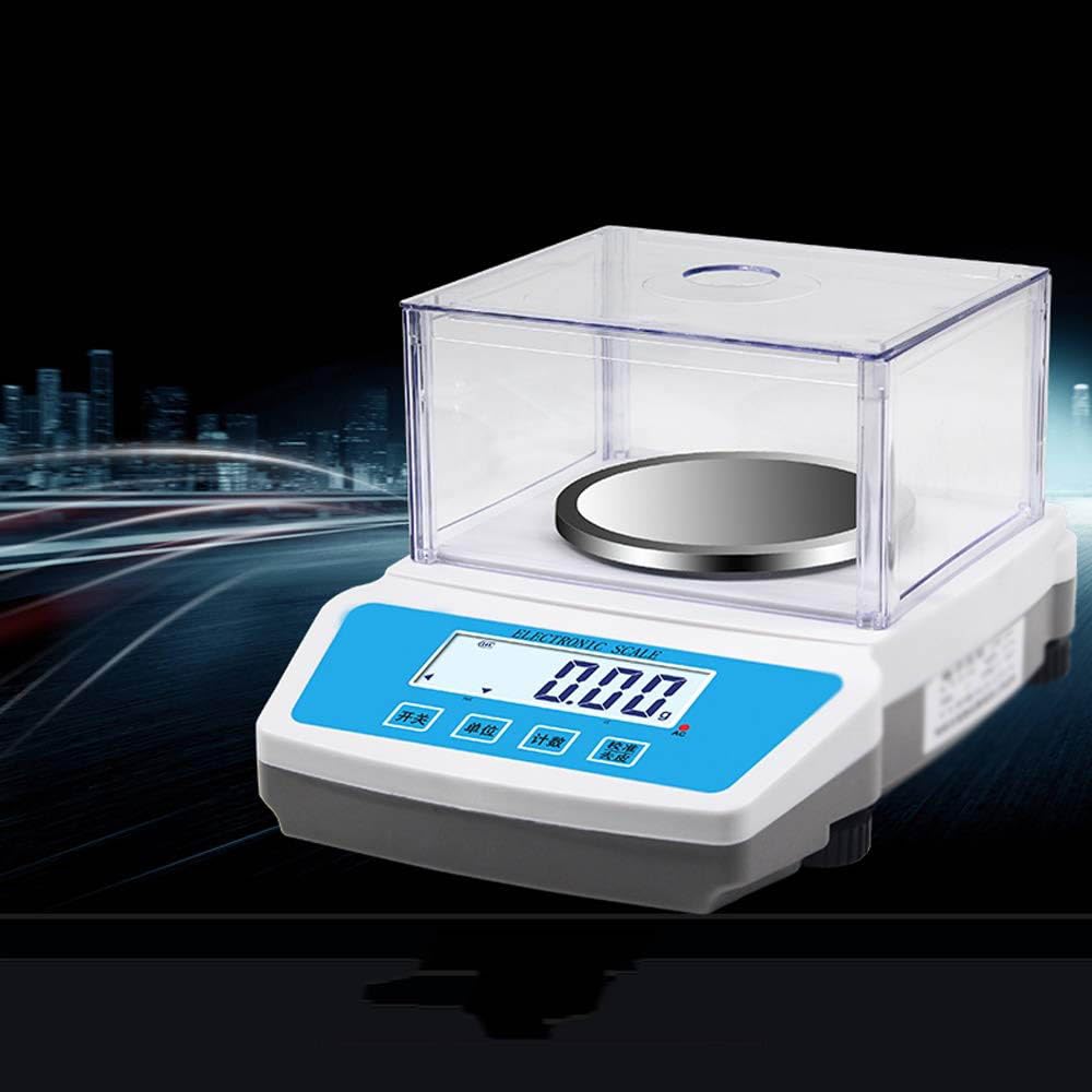 Präzisions-0,001 g elektronische Waage, 0,01 g digitale Küchenwaage, 0,1 g Laborwaage, Zählgewichtswaage, goldene Schmuckwaage, mit LCD-Hintergrundbeleuchtung, Tara und Kalibrierung (Farbe: 1000 g/0,