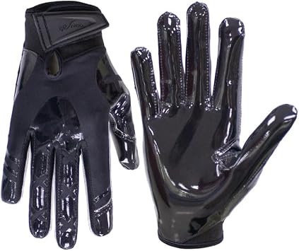 Football Gloves,Sticky Adhesive Palms Receiver Gloves,Non-Slip Flag Football Accessories for Family and Friends