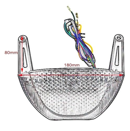 Feu arrière intégré CBR600RR 2007-2012 clignotant et stop - 4