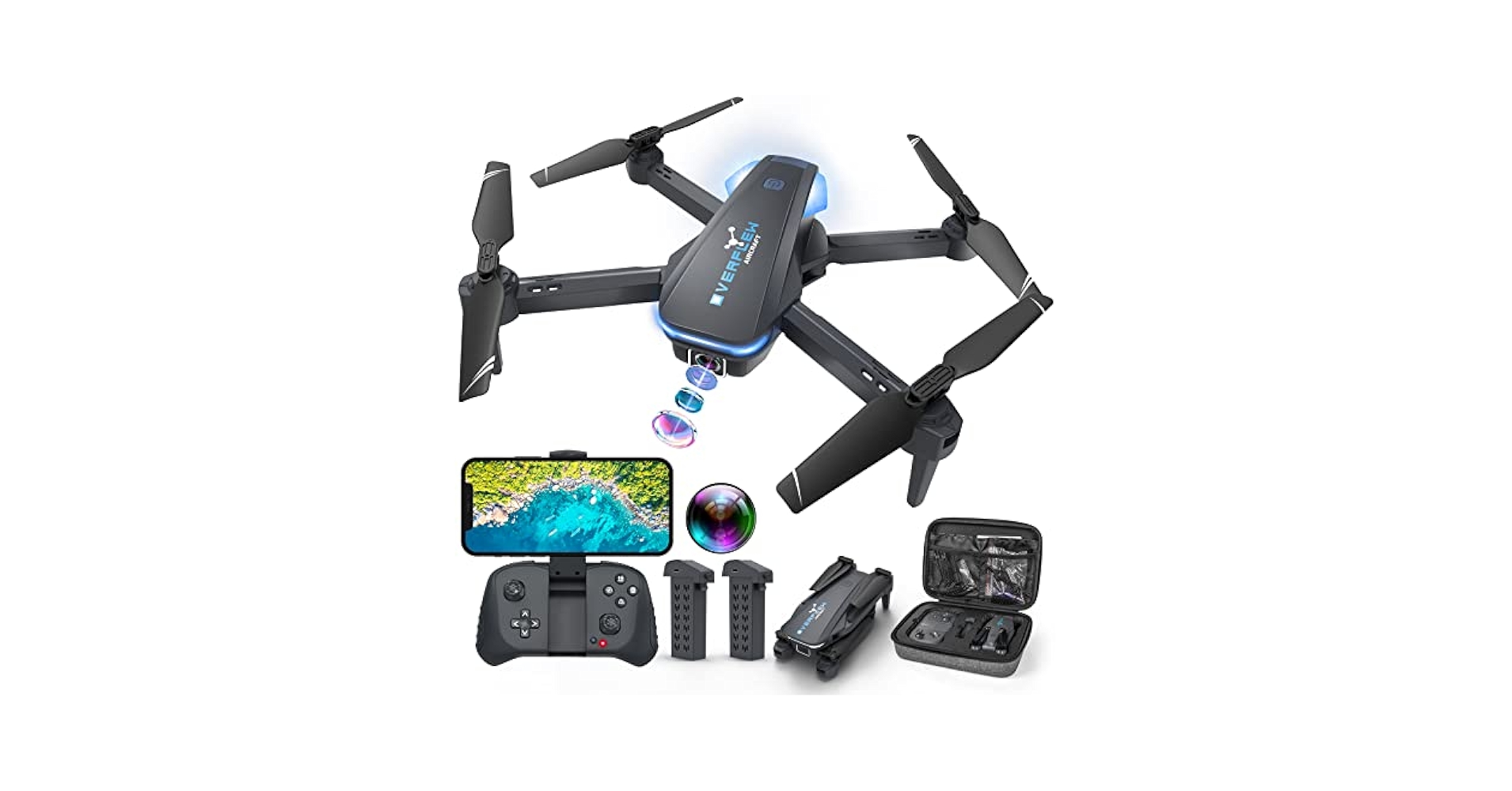 ドローン FLOD QUADCOPTER Amazon.com: Drone with 1080P Camera for Beginners and Adults