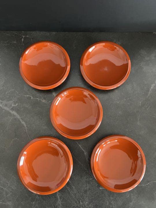 Amazon.co.jp: 輪島塗 菓子皿5枚組 能登國輪島 大極上布着堅地