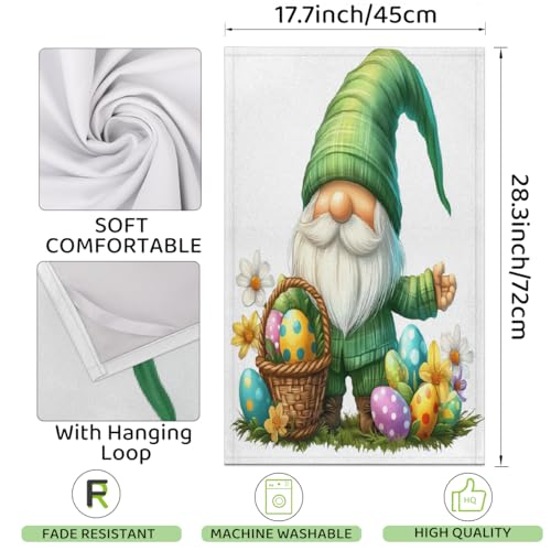 Torchons de cuisine doux en microfibre absorbante à séchage rapide motif Pâques - 3