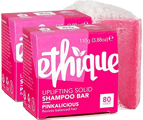 Ethique Pinkalicious Uplifting Solid Shampoo Bar for Balanced...