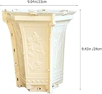 Vista 5 de HANABASS Moldes para macetas de hormigón para decoración del hogar, molde hexagonal para macetas de hormigón para plantas suculentas, resina epoxi