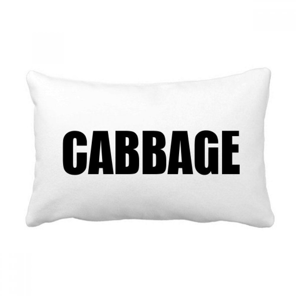 Coussin de canapé légume Chou multicolore 16x24 pouces avec insert inclus