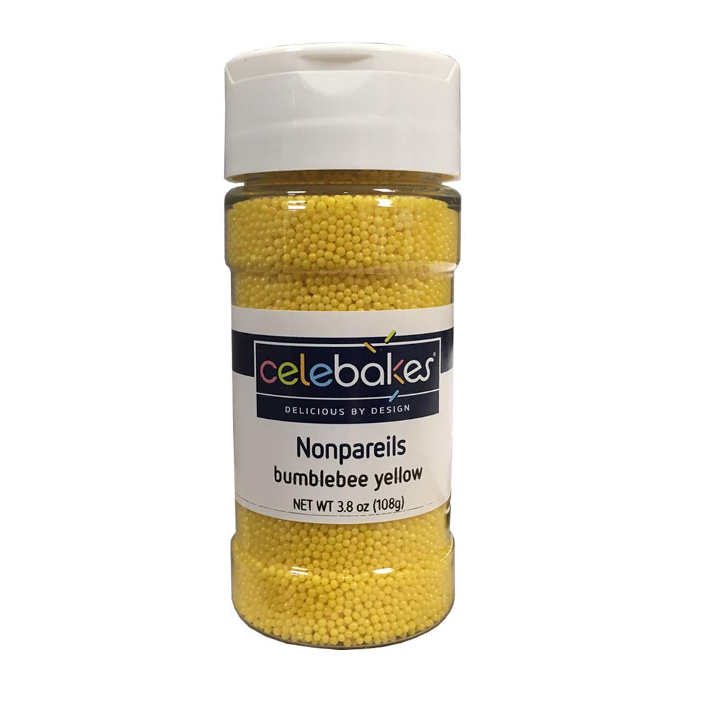 Celebakesby CK Products Bumblebee Yellow Nonpareils, 3.8 oz.