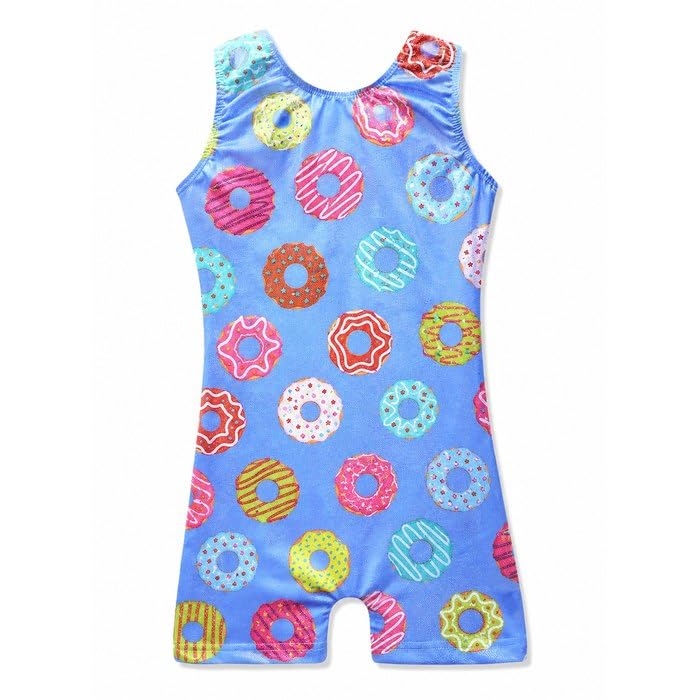 HOZIY Gymnastics Leotards for Girls Unicorn Aurora Rainbow Mermaid Dinosaur Cupcake Sparkle Biketard Toddlers Kids Children