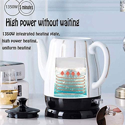 Bouilloire pour eau bouillante 1,7 L sans fil en céramique rétro - 3