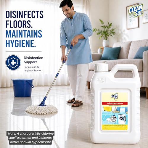 Image of Cleansol Sodium Hypochlorite Solution - 2 Litre - Multipurpose Disinfectant Liquid