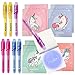 BONNYCO Penna Invisibile e Taccuino, 8 Pezzi Unicorno Gadget Compleanno Bambini, Bomboniere Compleanno, Giocattoli Pignatta | Regalini Fine Festa Compleanno Bambina | Gadget Bambini Unicorno