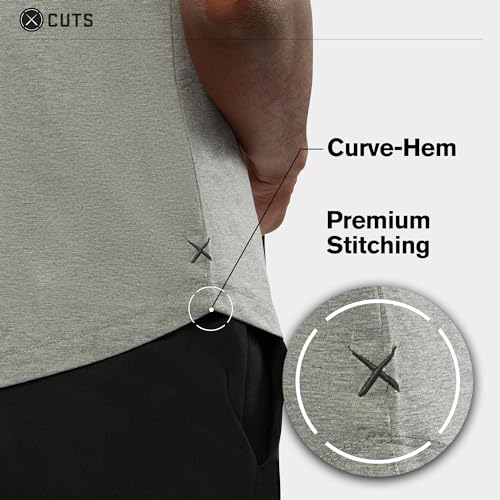 Clothing Men's Premium AO Crew Neck Casual Short Sleeve T-Shirt | Classic Curve Hem | PYCA Pro Soft Fabric2