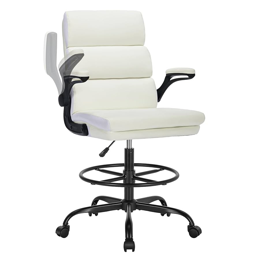 Amazon.com: Drafting Chair Tall Office Chair with Padded