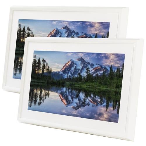 Meural Canvas Leonora 27" Widescreen LCD WiFi Digital Photo Frame - Black, 2-Pack