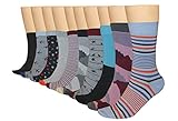 3KB Calcetines de vestir para hombre (10 pares por paquete) – Variedad de patrones y tamaños, Colección Power, 7-11
