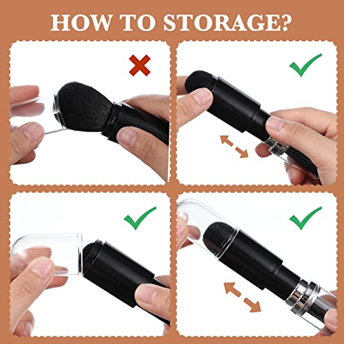 3 Sets Small Travel Brush Makeup Set 4 In 1 Portable Mini Lip Brush Foundation Blending Powder Eye Shadow For Women Facial Set #TOP4