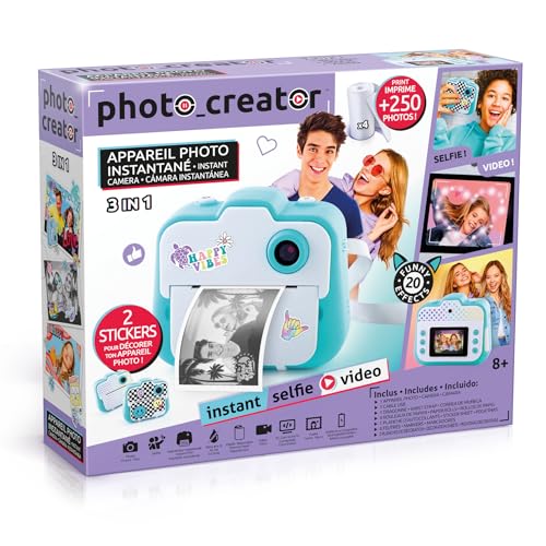 Canal Toys - Macchina Fotografica istantanea digitale per bambini, Selfie e Video PHOTO CREATOR -...