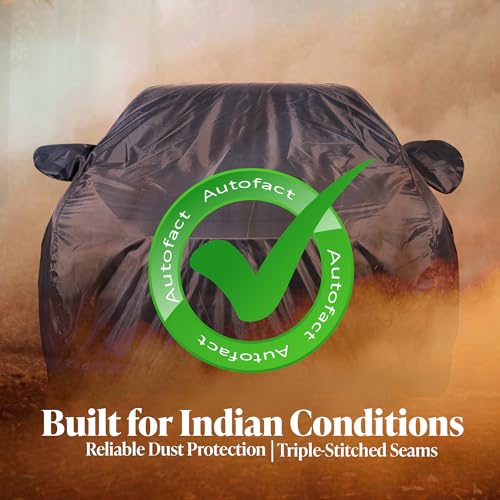 Image of Autofact Premium Car Cover for Baleno 2022-2026 | All Weather Water-Resistant Full Body Car Cover | Light-Weight Triple-Stitched Outdoor Shield with UV Protection, Dustproof & Heat-Resistant