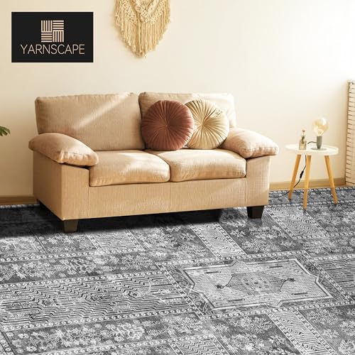 Tapete vintage lavable 6' x 9' para interiores miniatura 3