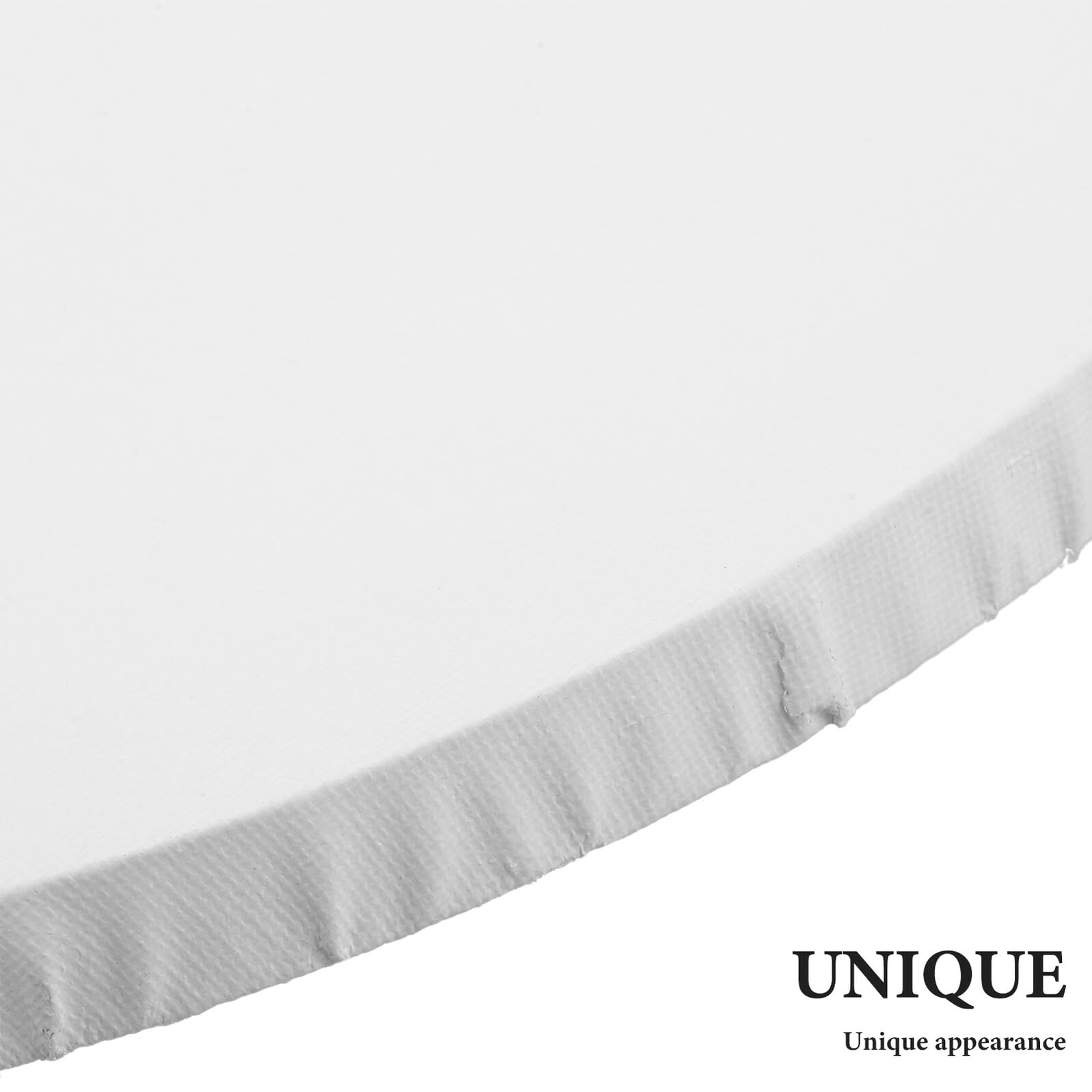 3 pièces Lot de Toiles Rondes Coton Cadres Circulaires pour Peinture à Huile Surface Texturée Fine pour Meilleure Adhérence pour Artistes et Créations Modernes