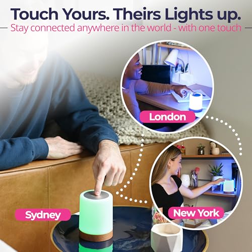 Image of LuvLink Friendship lamp v2.0 - advanced WLAN range - easy Bluetooth installation (set of two)