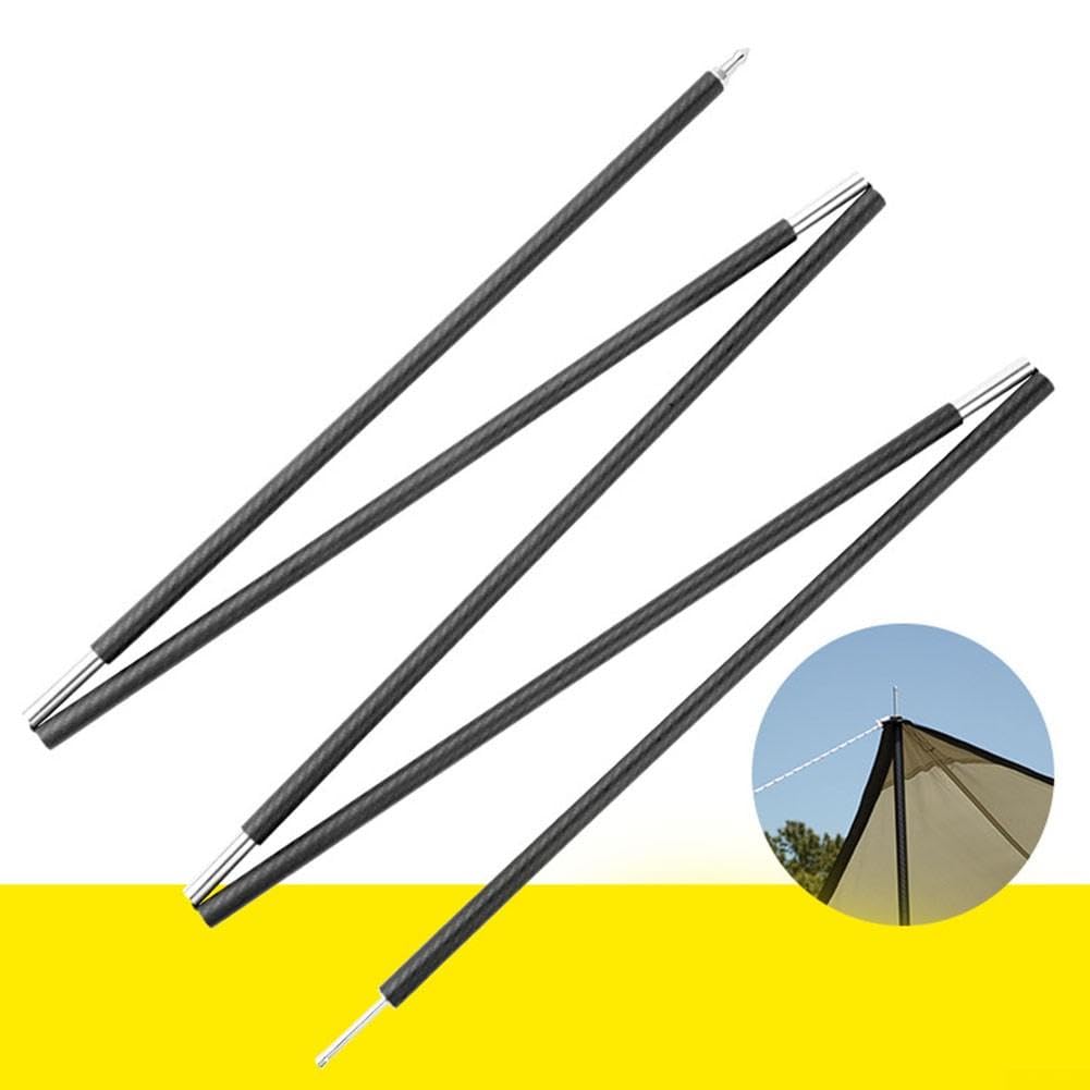 Poste de Carpa Carbono 155cm Plegable Ligero Poste de Carpa Carbono