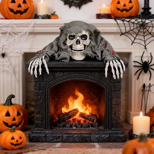 Squelette d'Halloween pour crâne et bras avec piquets - 3