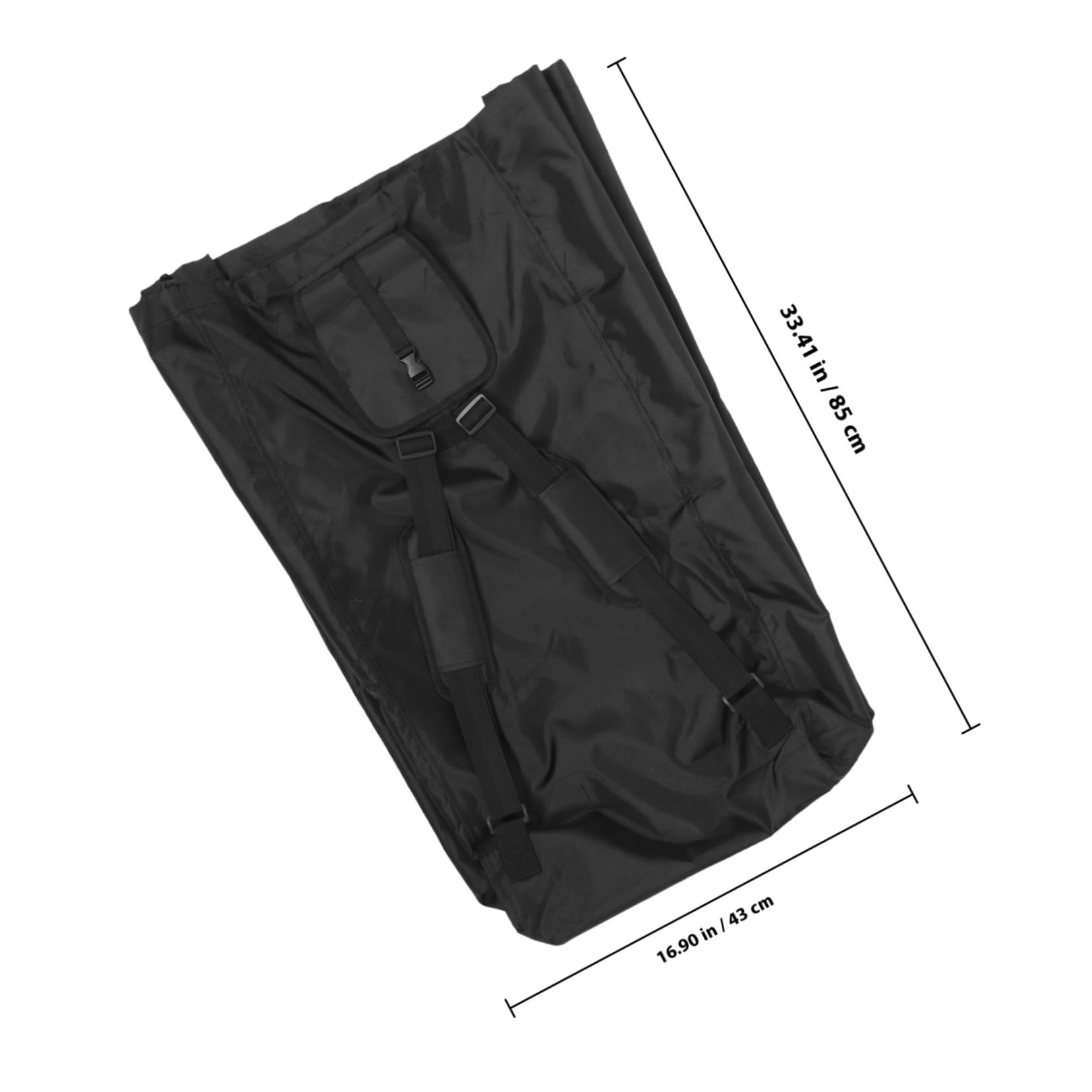 Toddmomy Borsa da Viaggio per Passeggino Zaino Nero Oxford Capiente | Scomparti Multipli, Formato 1 Pezzo, Adatto a Oggetti per Bebè e Uso in Aereo