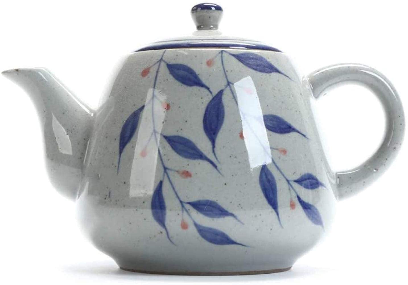 HJW Useful Kettle Retro Hand-Painted Blue and White Porcelain Teapot with Handle 900Ml 1Yess Tea Cup