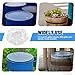 Acellegic 50 Pcs 55 Gallon Elastic Drum Covers, 4 Mil Polyethylene Waterproof Bucket Cap Covers Anti Static and Ultraviolet for Outdoor Containers, Protection Against Contaminants