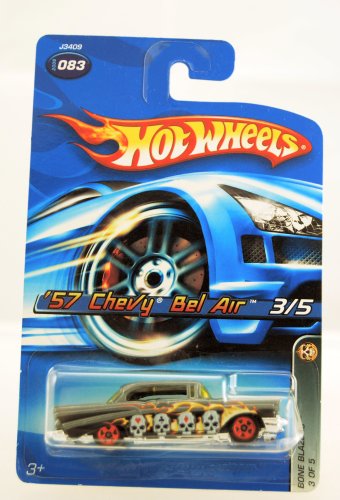 Hot Wheels - 2006 - Bone Blazers - 3/5 - Chevy Bel Air 1957 - Pintura personalizada - Edición limitada - Coleccionable escala 1:64