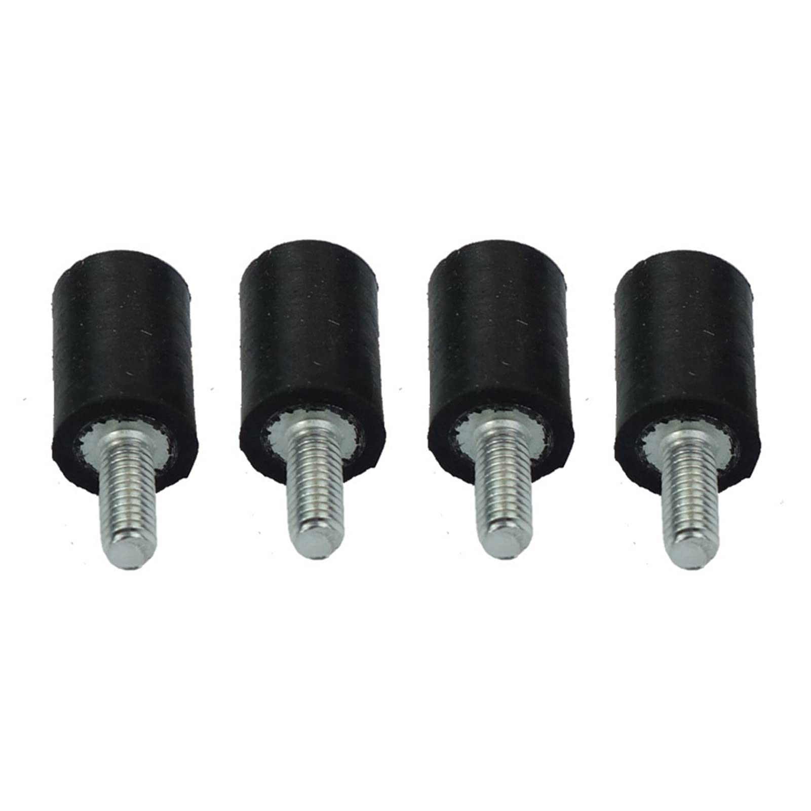 Perni in gomma Isolatore antiurto 4 pezzi M6 M8 Supporti antivibranti, sostituisce tasselli Blocco base piatto silenzioso filettato | M8x23 D40xH30