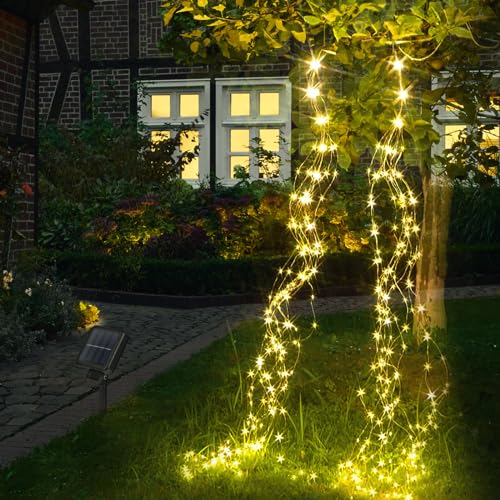 RJEDL 2500Ah Solari Luci di Natale da Esterno,18+5 600LED Ipereabile Luci Natalizie da