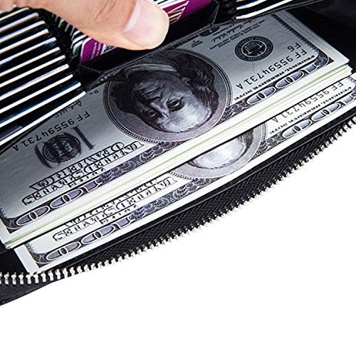 RFID Blocking Credit Card Holder Wallet, 36 Slot Accordian Organizer4