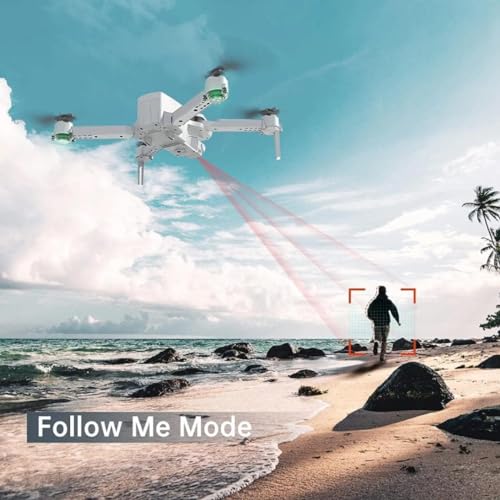 Image of JETRA GPS Drone with 4K Camera for Adults DG600C RC Quadcopter with Auto Return Follow Me, Gesture Control, Point of Interest, Waypoints, Headless Mode, 1 Batteries, Compatible with VR Glasses