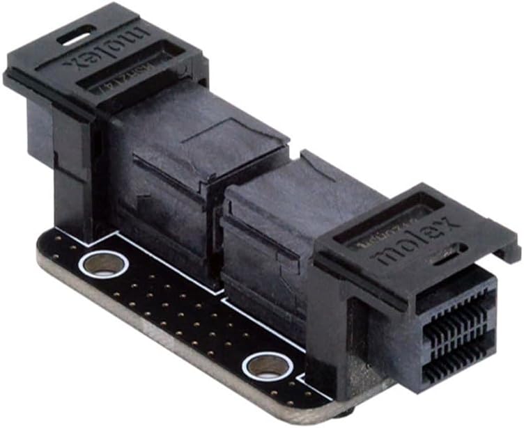 Cablecc Mini SAS HD PCI-Express 4.0 SFF-8643 Female to SFF-8643 Female PCBA Coupler Extender Adapter Black SFF-8643 to SFF-8643