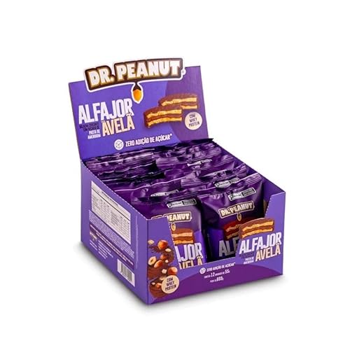 Dr. Peanut Alfajor (Display 12 Unid. 55G) Avelã