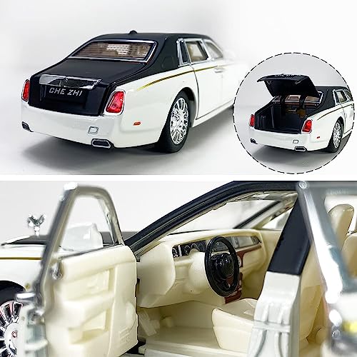 Image of DARVICE Exclusive Alloy Metal 1:32 RR Phantom Die cast Metal Car Pull Back Diecast Pullback Toy car with Openable Doors & Light, Music Toys for Kids