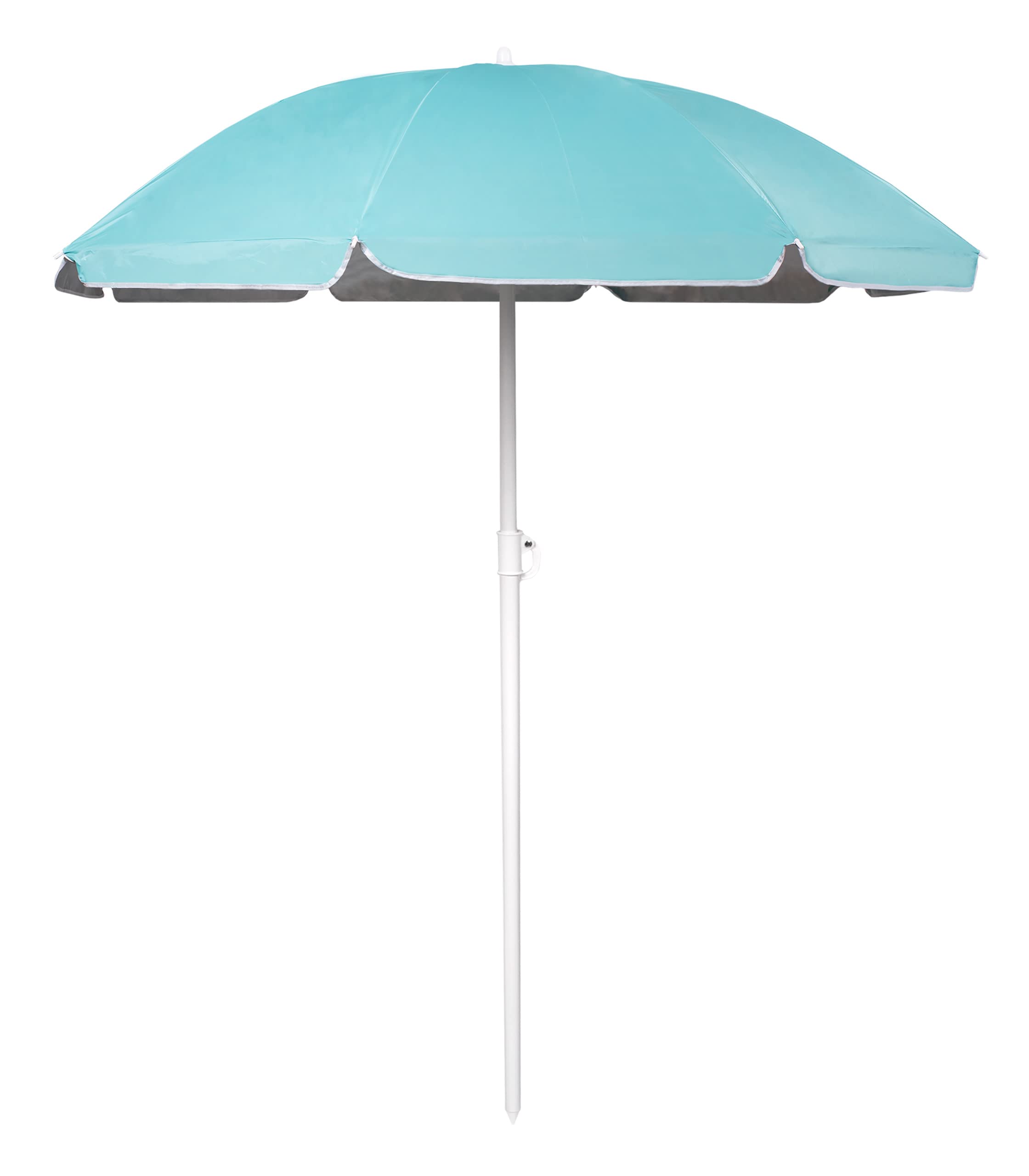 BESTIF Sombrilla de playa, protección solar con estaca, 160 cm y 180 cm, barra de aluminio inclinable