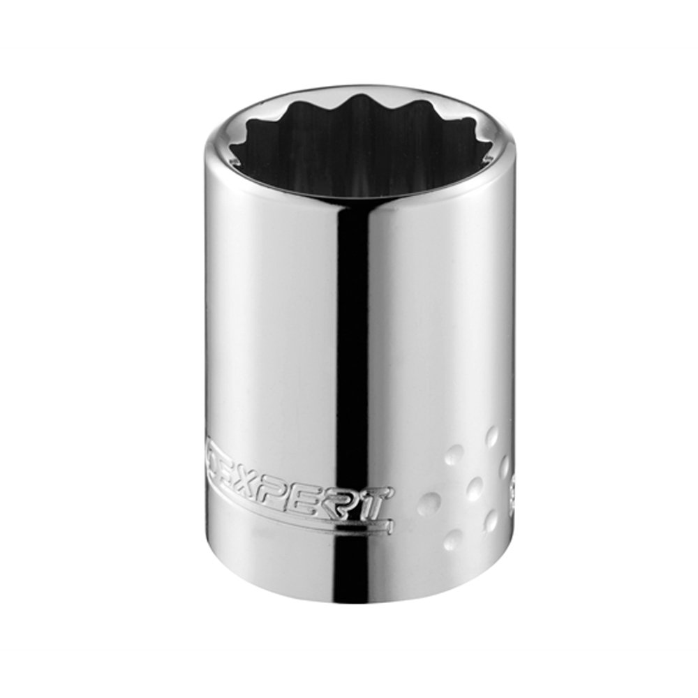 Expert by Facom 1/2 in Drive 18mm Standard Socket, 12 point, 38 mm Overall Length