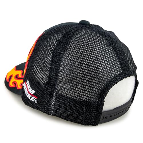 Gorra Checkered Flag Sports Ryan Blaney Flame #12 Mesh Negra miniatura 4
