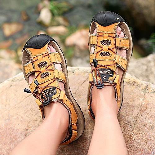 Asifn Athletic Sport Sandals Outdoor Men Summer Fisherman Beach Leather Casual Shoes Breathable Strap Hiking Walking3
