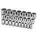 Socket Set, SAE, 3/4 in. Dr, 25 pc