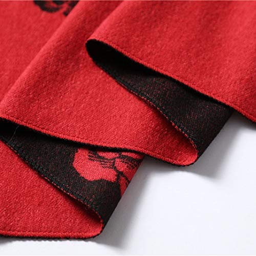 RWRAPS Lati Cashmere Sciarpe Donna Nuova Sciarpa Invernale Scialli Alti e Stole Nappe Floreali (Colore : A) (C)