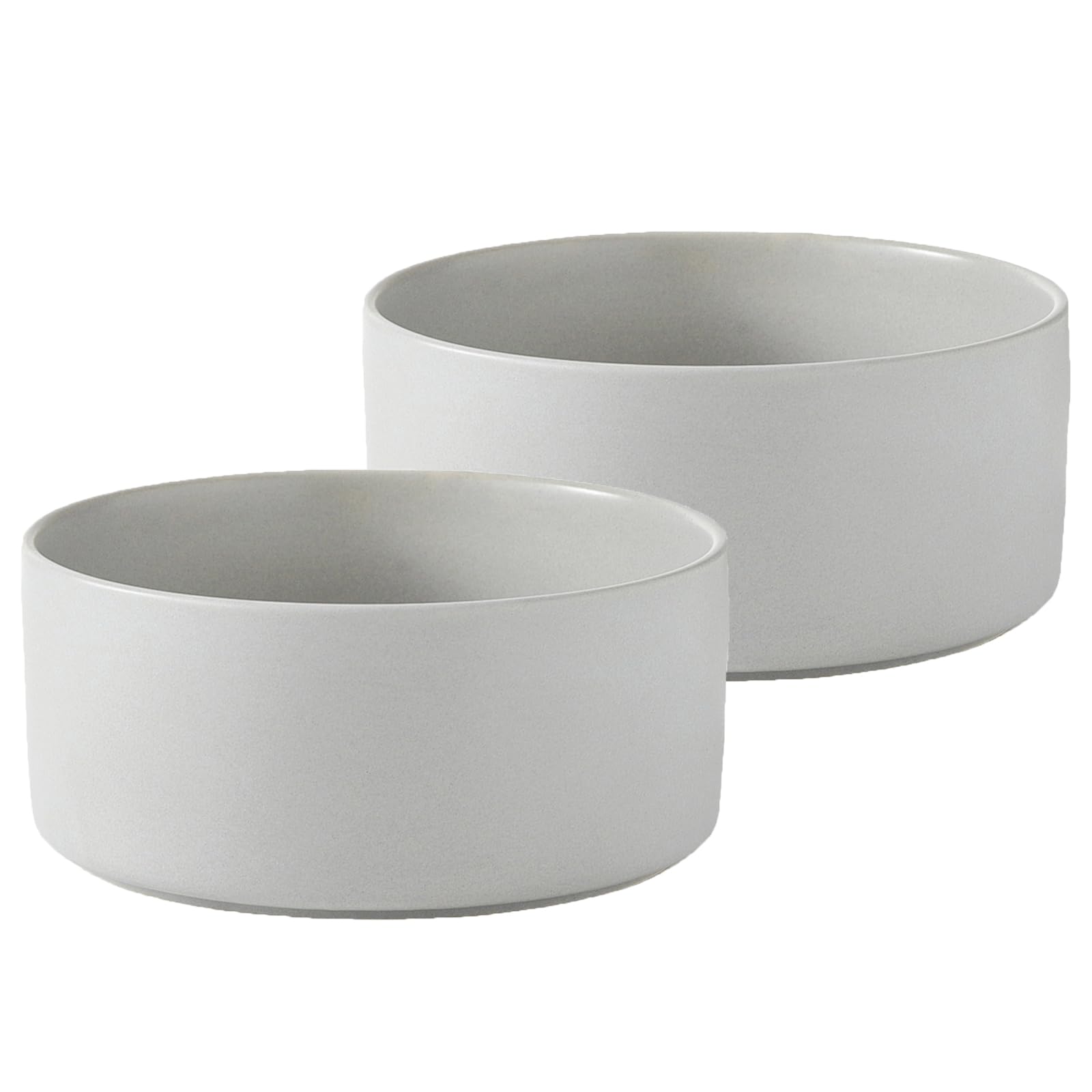 Ceramiczny zestaw 2 misek dla psów – klasyczna miska na karmę i wodę dla psów dla małych i średnich ras, wytrzymałe, antypoślizgowe naczynia dla psów, miska dla zwierząt klasy spożywczej