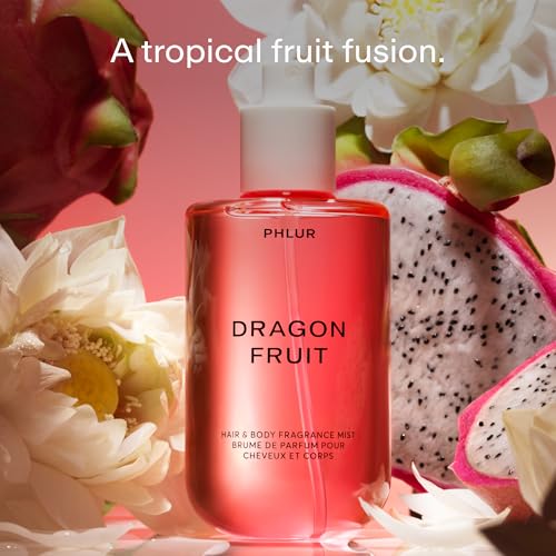 Image of PHLUR Dragon Fruit Body Mist, 3 Fl Oz - Hair and Body Perfume for Women | Tropical Fruit Perfume Body Spray with Vanilla, Sugared Amber and Sandalwood Fragrance